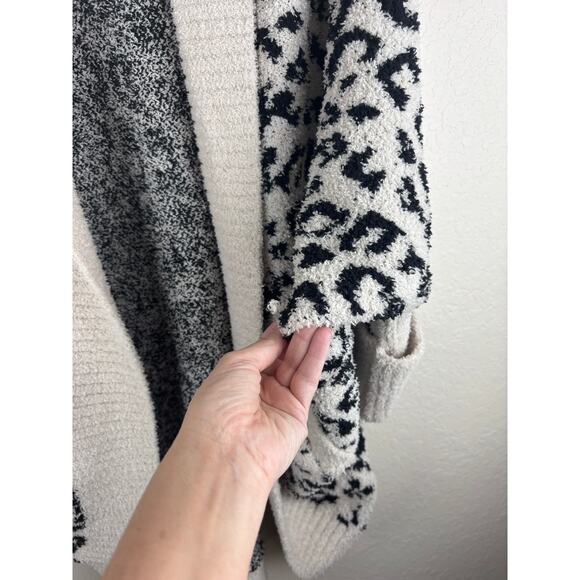 Sweet Lovely By Jen Long Cardigan Black and White Animal Print 2XL - Picture 6 of 8